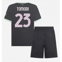 Camiseta AC Milan Fikayo Tomori #23 Tercera Equipación Replica 2024-25 para niños mangas cortas (+ Pantalones cortos)